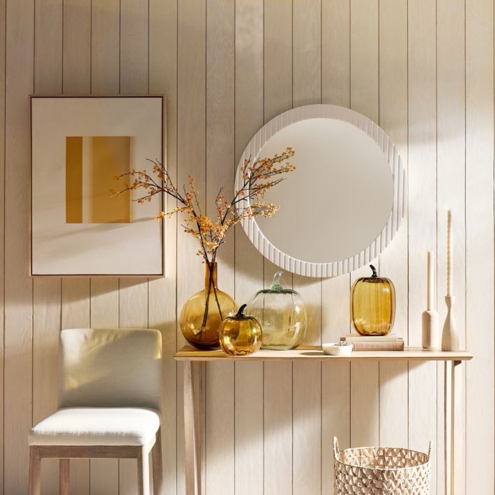 New West Elm recycled Glass Pumpkins